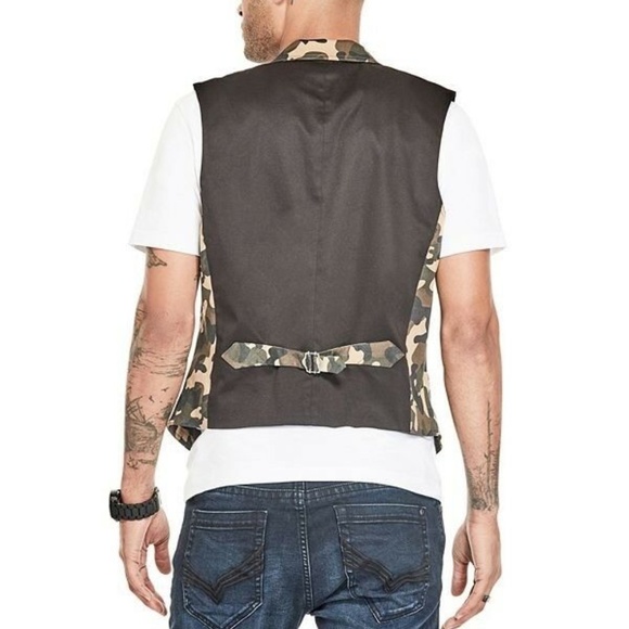 New Men's G by GUESS Tycho Camo Vest - Picture 3 of 8